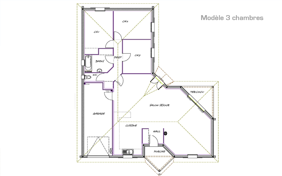 Plan de la maison Etage / Sous Sol