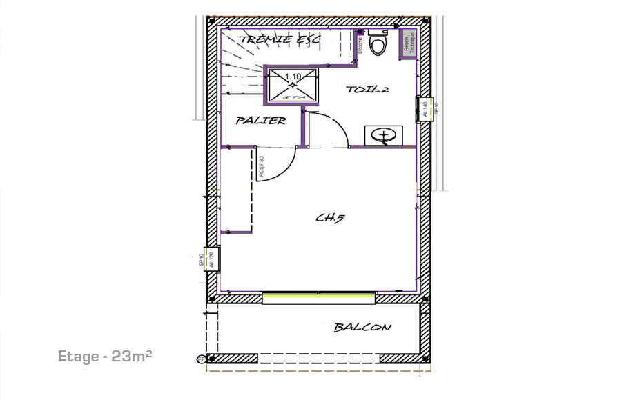 Plan de la maison Etage / Sous Sol