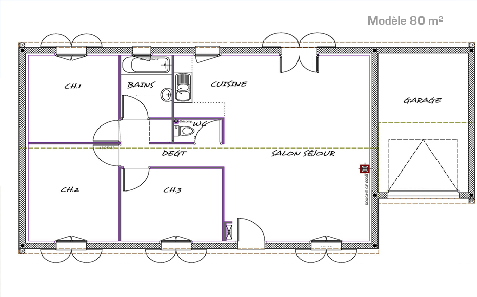 Plan de la maison Etage / Sous Sol
