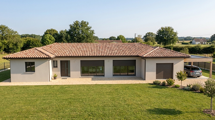 Maison contemporaine de plain pied en Dordogne