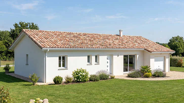 Maison de plain pied avec garage en Dordogne