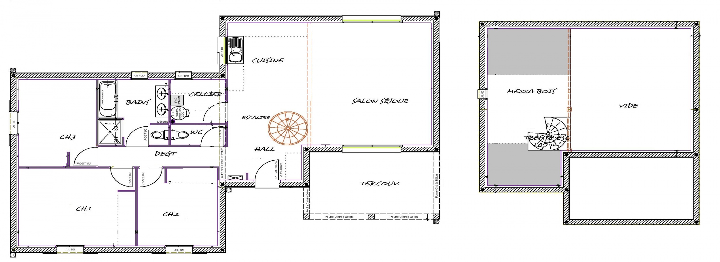 Plan de la maison