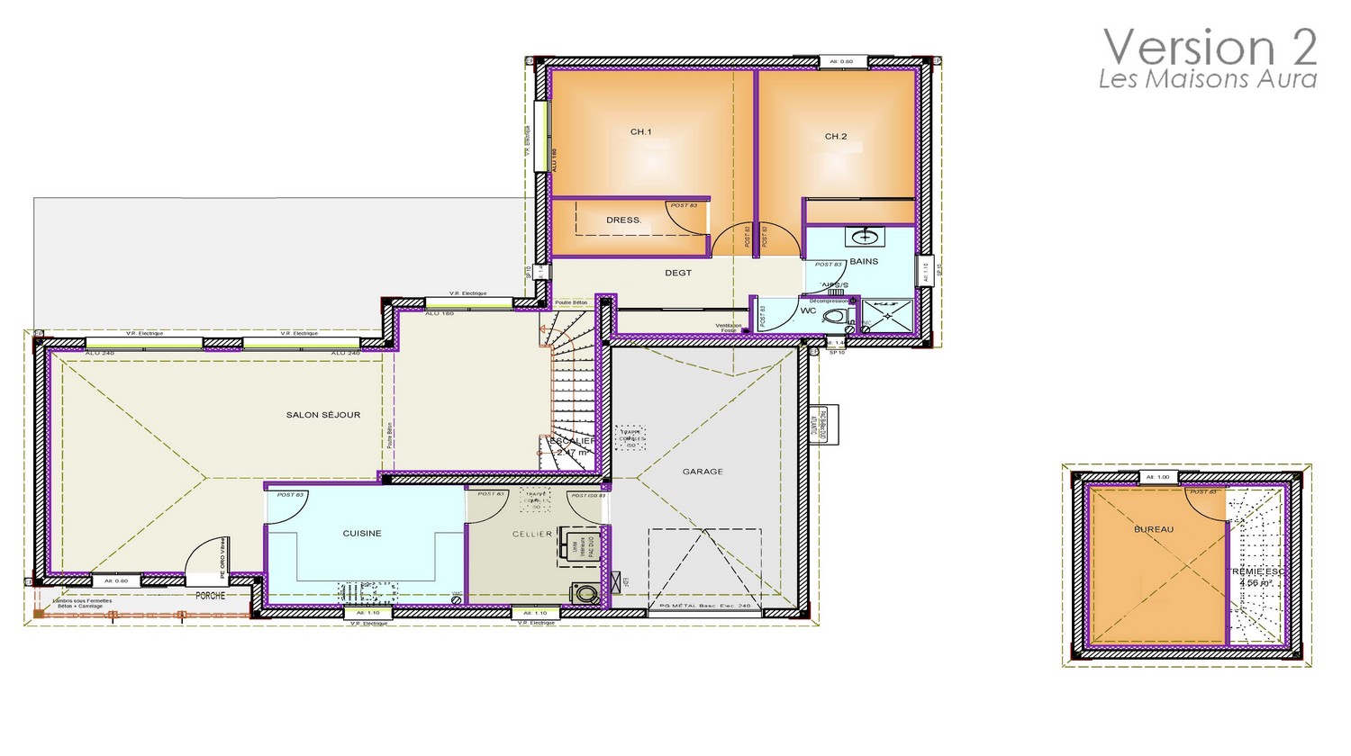 Plan de la maison Etage / Sous Sol