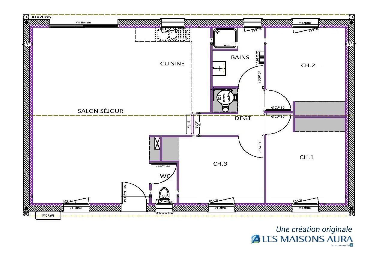 Plan de la maison Etage / Sous Sol